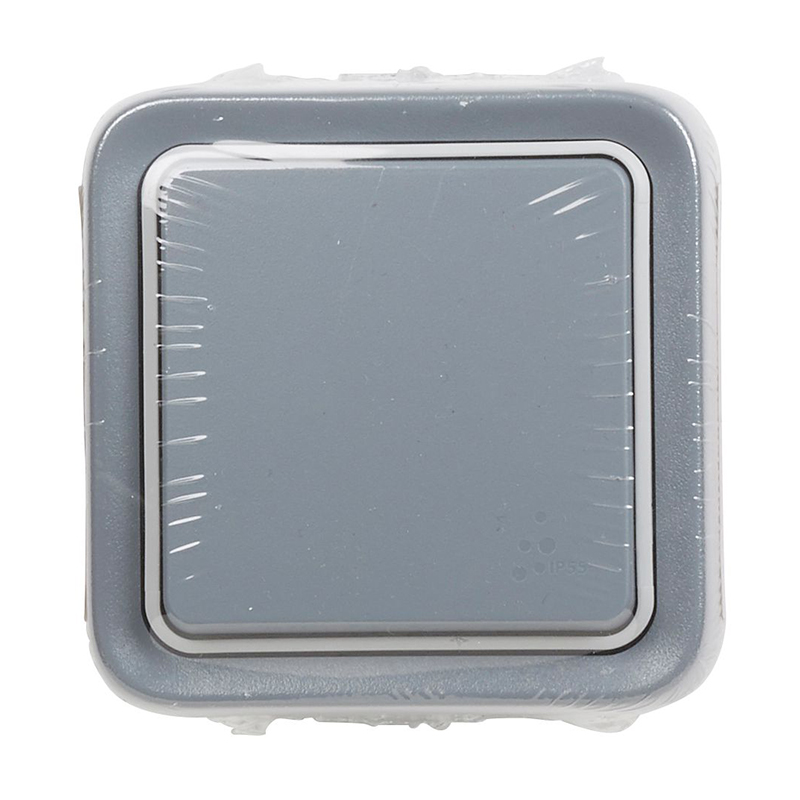 LEGRAND - Interruptor Comutador Escada Plexo Ip55 Cinzento