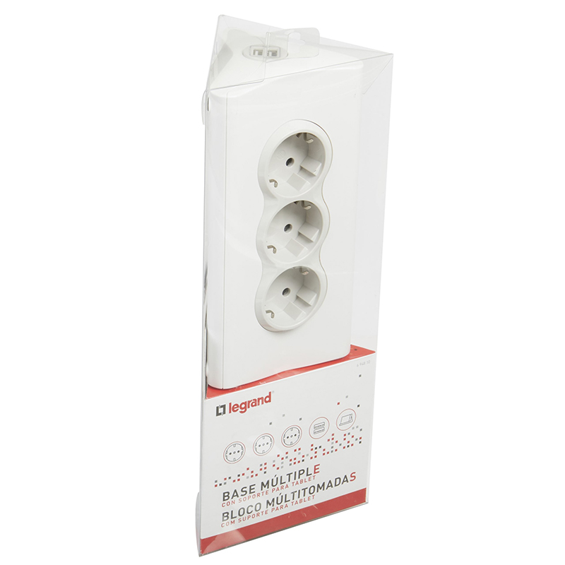 LEGRAND - Bloco De 3 Tomadas 2 USB + Suporte Tablet