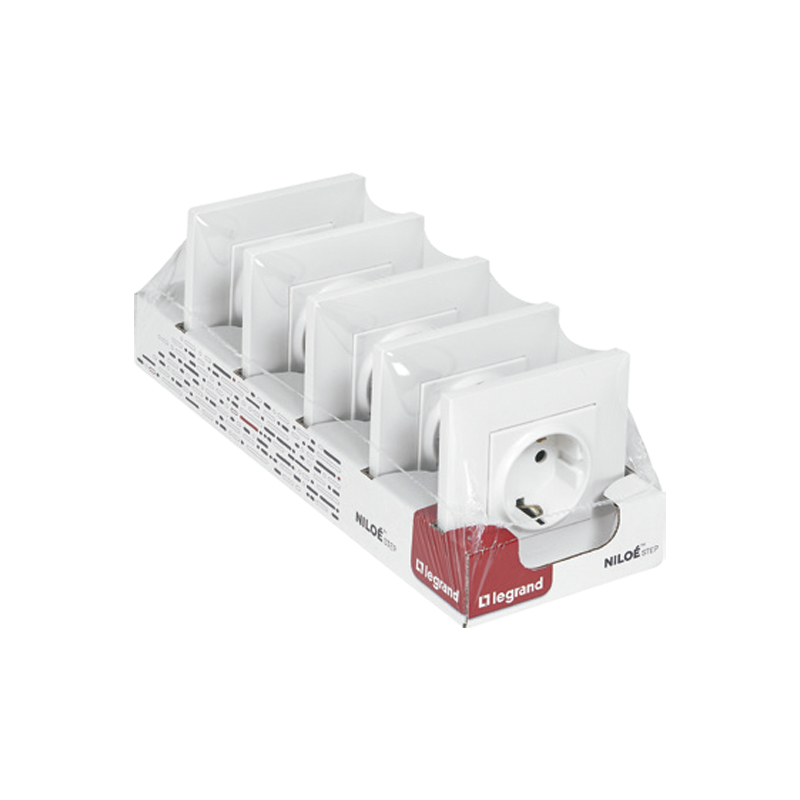 LEGRAND - Pack 5 Tomadas Niloé Step Monobloco