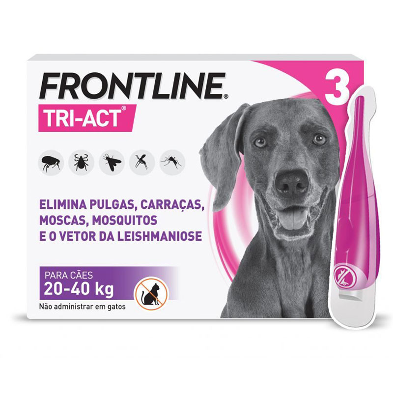 FRONTLINE - Pipetas Frontline Tri-Act 20- 40Kg 3UN