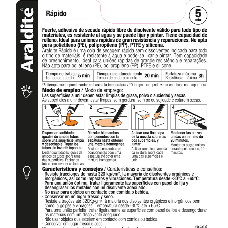 CEYS - Araldit Rápido Pequeno 2X5Ml