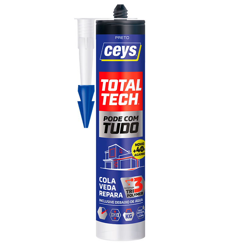 CEYS - Cola e Veda Total Tech Preto 290Ml
