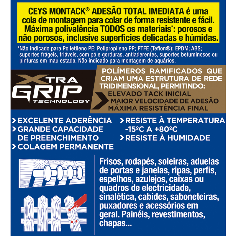 CEYS - Cola Montagem Montack Express 300Ml