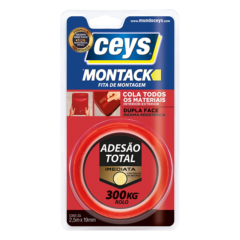 CEYS - Fita Dupla Face Express 19MM 2.5M