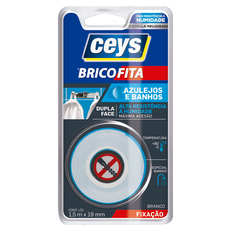 CEYS - Fita Adesiva Bricofita Azulejos 19MM 1.5M