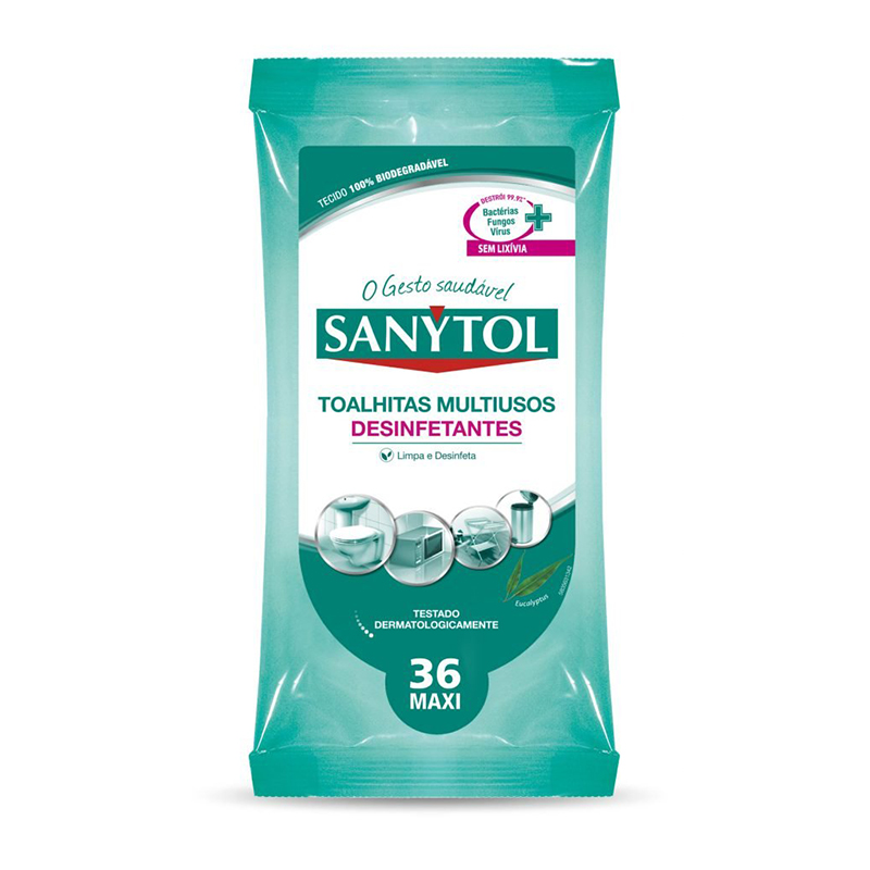 SANYTOL - Sanytol Toalhitas Desinfetantes 36UN