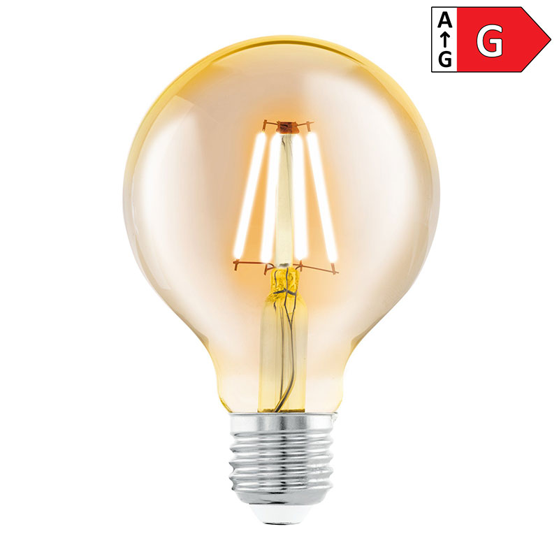 EGLO - Lâmpada LED E27 G80 4W Amber 2200K