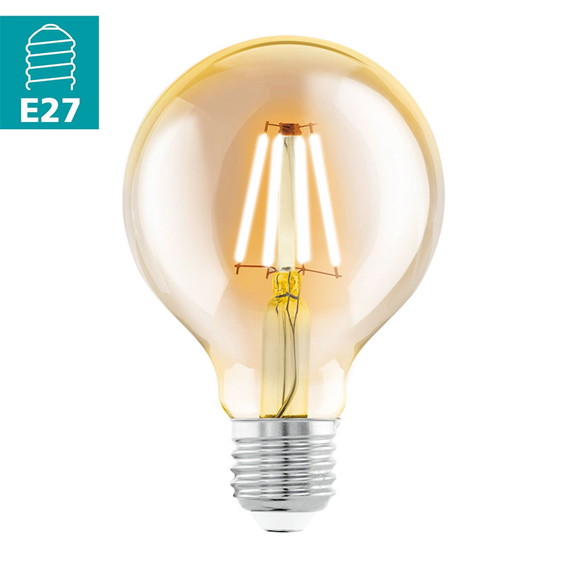 EGLO - Lâmpada LED E27 G80 4W Amber 2200K