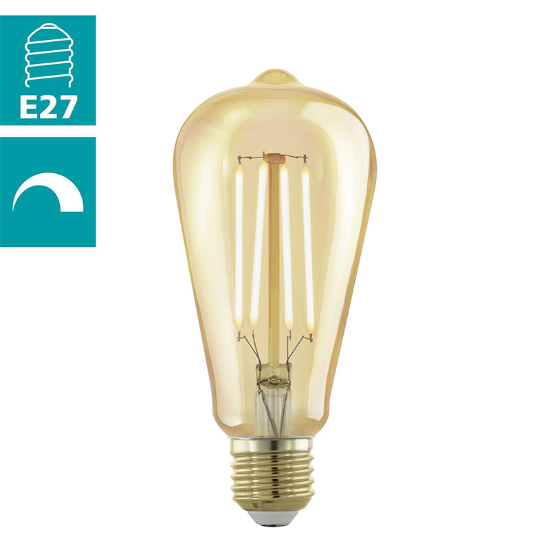 EGLO - Lâmpada LED E27 ST64 4W 1700K