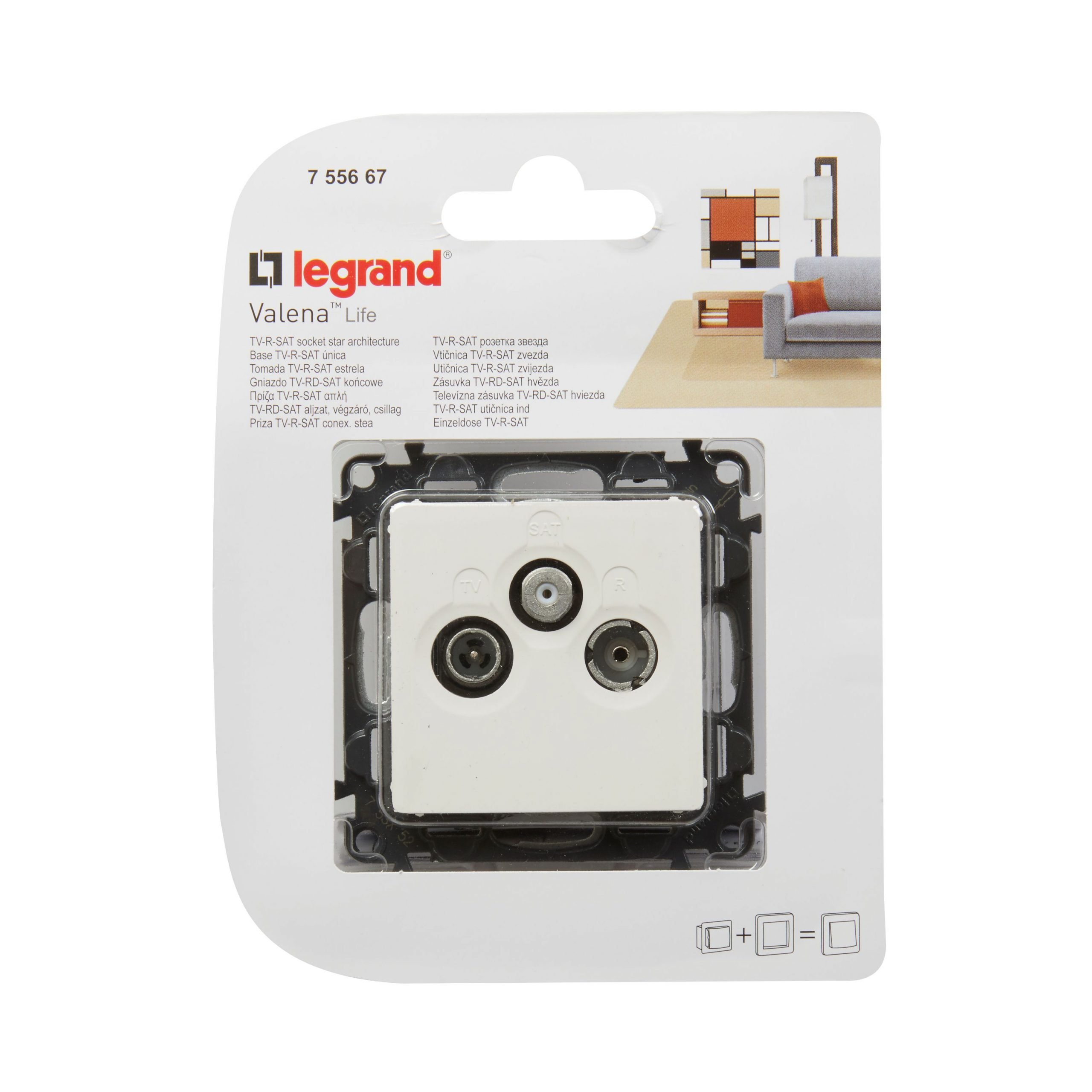 LEGRAND - Tomada Tv/R/Sat Estrela Valena Life