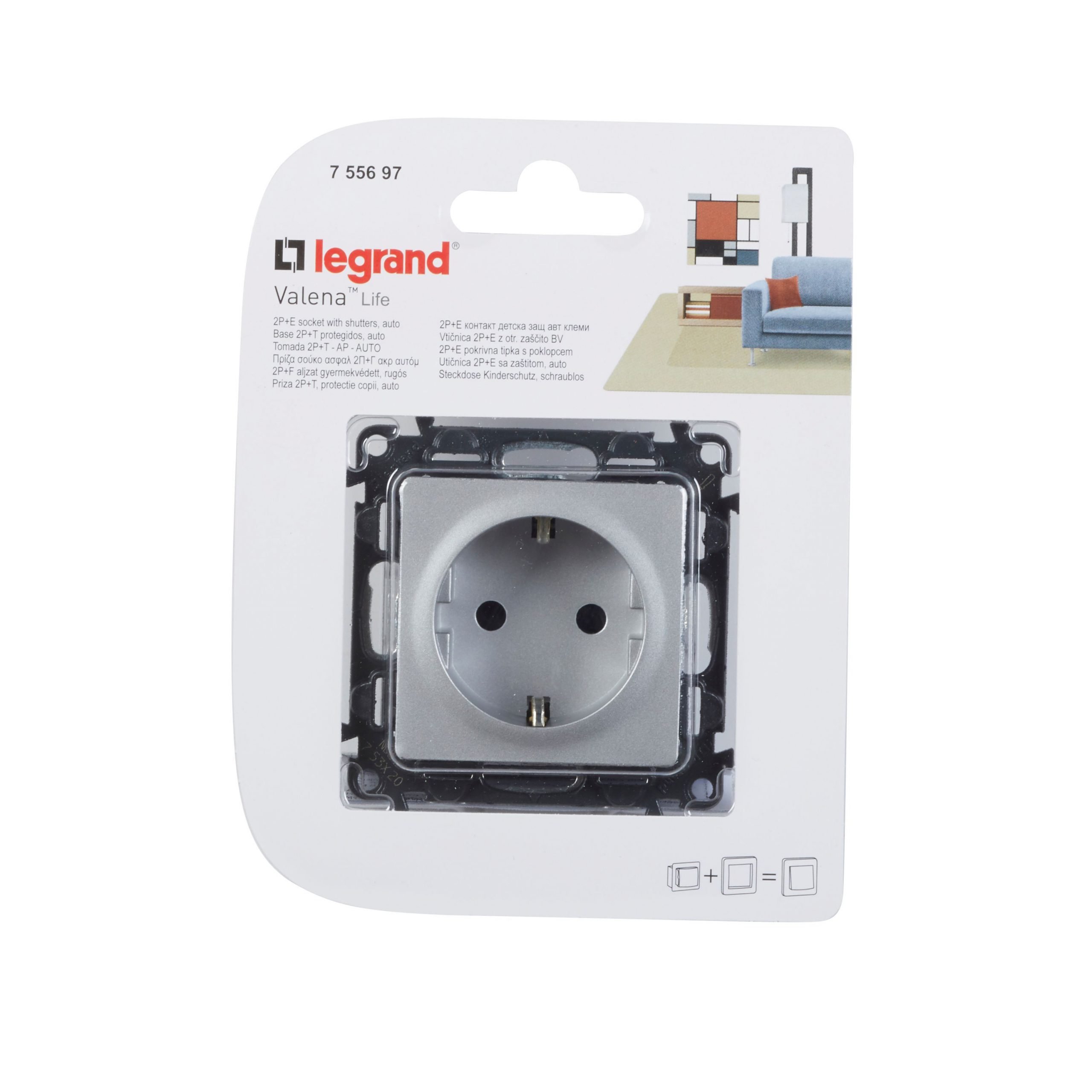 LEGRAND - Tomada 2P+T Valena Life
