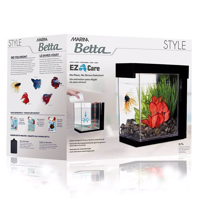 Aquário KIT Bettas “EZ Care” Style 3.7L
