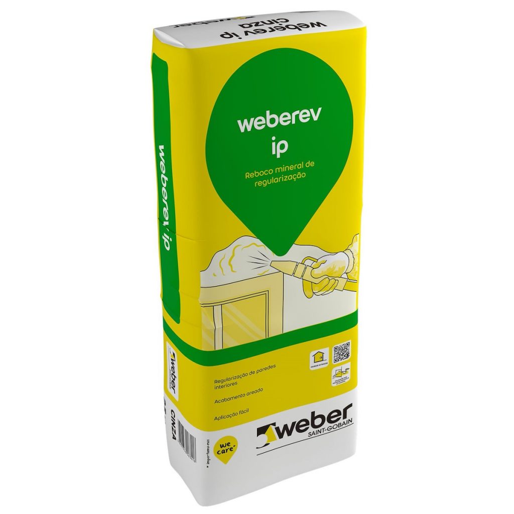 WEBER - Reboco Interior Weberev Ip Cinza 25KG
