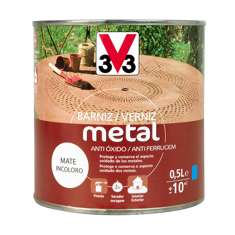 V33 - Verniz Metal Mate 0.5L