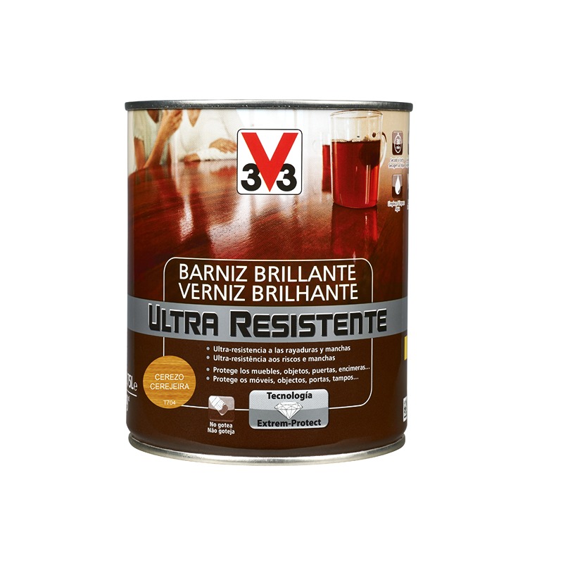 V33 - Verniz Interior Brilho Cerejeira 0.75L