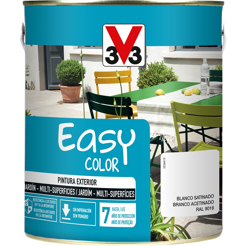 V33 - Easy Color Acetinado Branco 0.5L