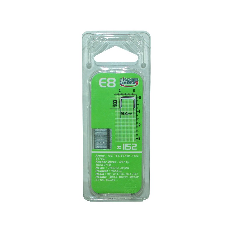FISCHER DAREX - Agrafes E 8Mm 1152UN