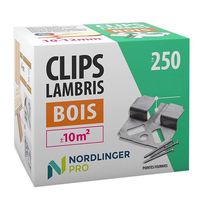 NORDLINGER - Caixa Clips Lambrim Mdf 1.6Mm 250UN