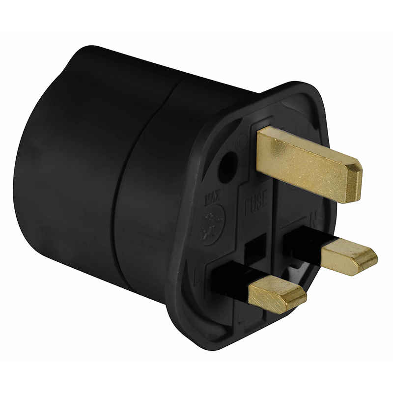 ELECTRALINE - Adaptador Schuko Ficha Inglesa U.K.