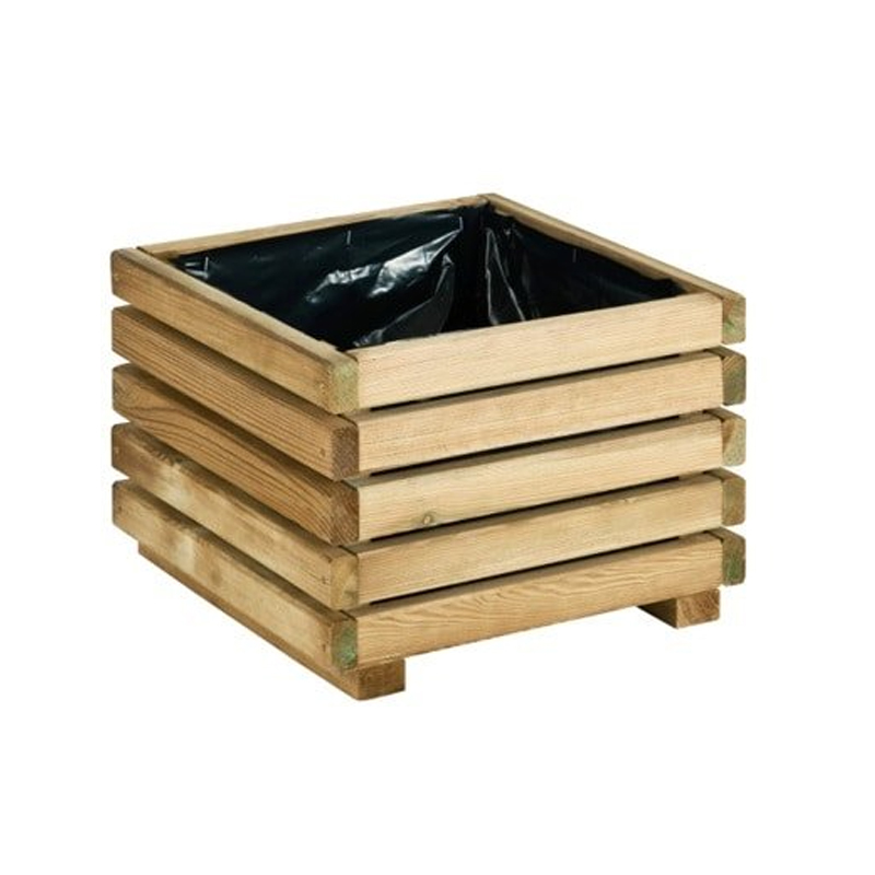 JARDIPOLYS - Vaso Kub Madeira Quadrado 40