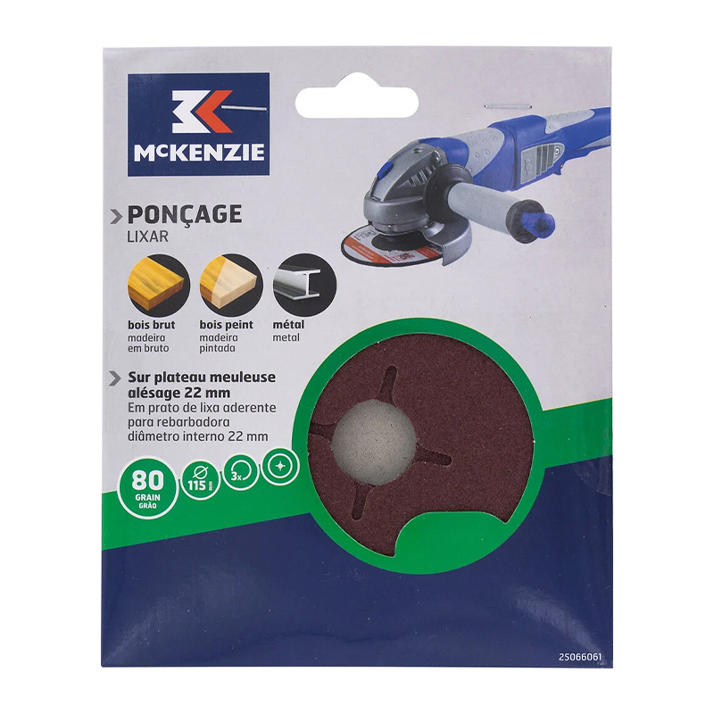 MCKENZIE - 3 Disco Abrasivos R D115G80