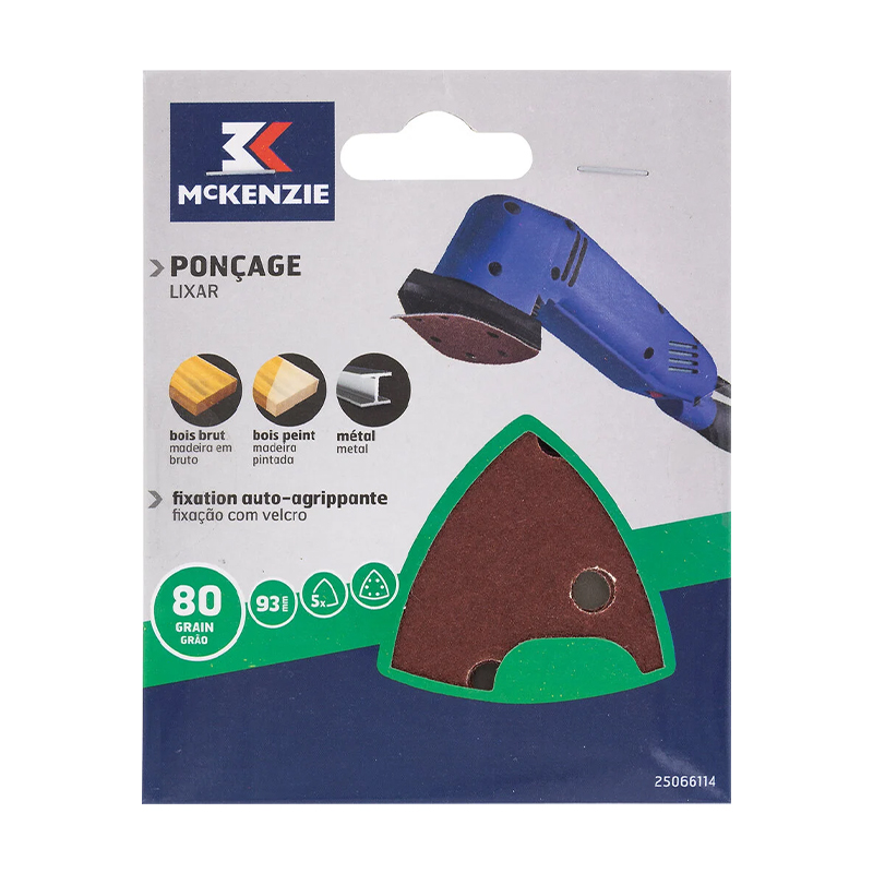 MCKENZIE - 5 Triangulares Velcro 93X93 G80