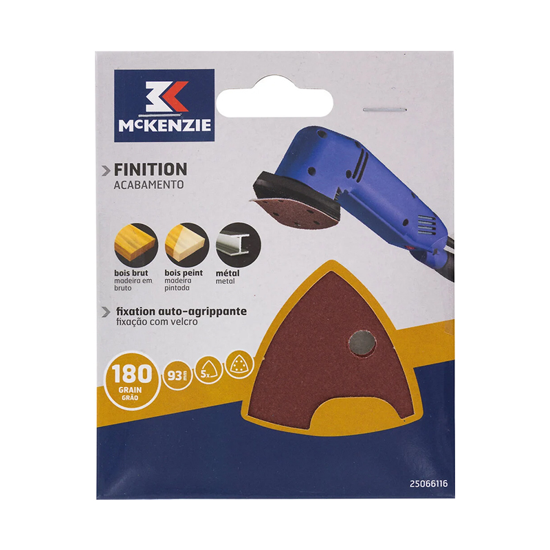 MCKENZIE - 5 Triangulares Velcro 93X93 G180