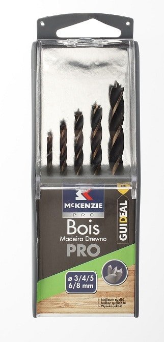 MCKENZIE - Set 5 Brocas 4 Pontos Madeira D3-8Mm