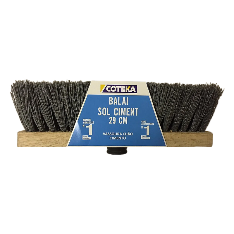 COTEKA - Vassoura Pavimento Cimento 29CM