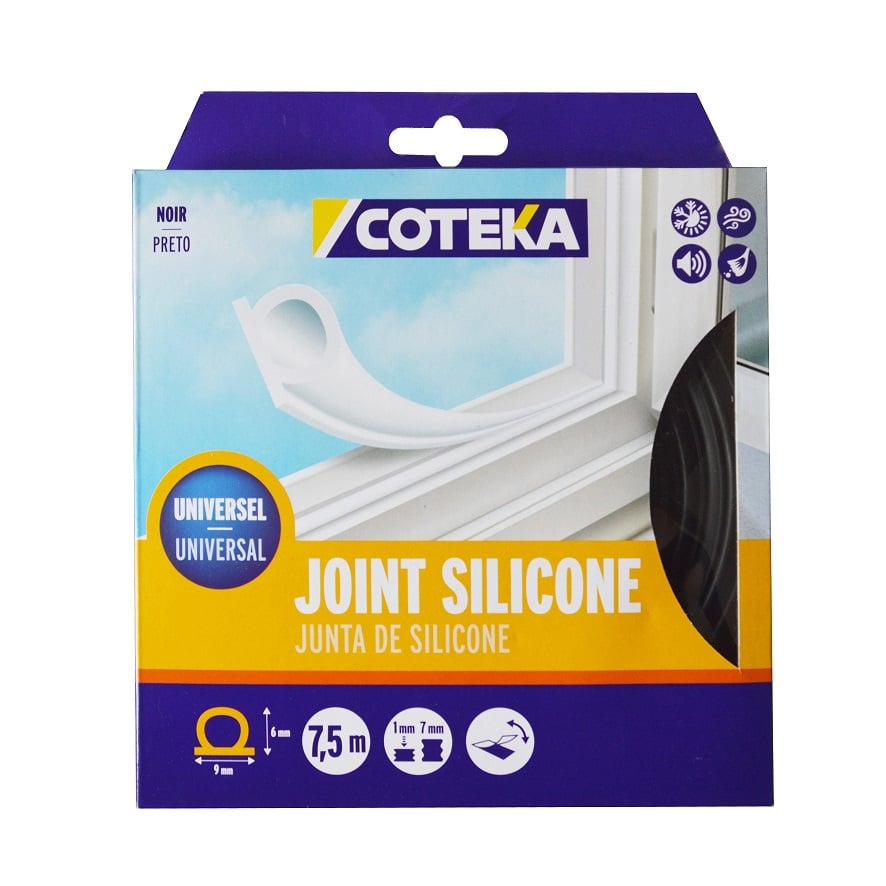 COTEKA - Fita Calafetagem Preto 7.5Mx9MM