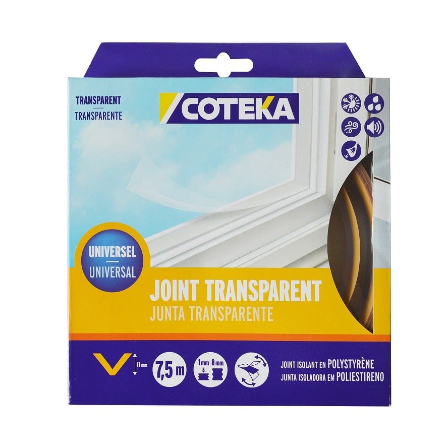 COTEKA - Fita Calafetagem Transparente 7.5Mx9MM