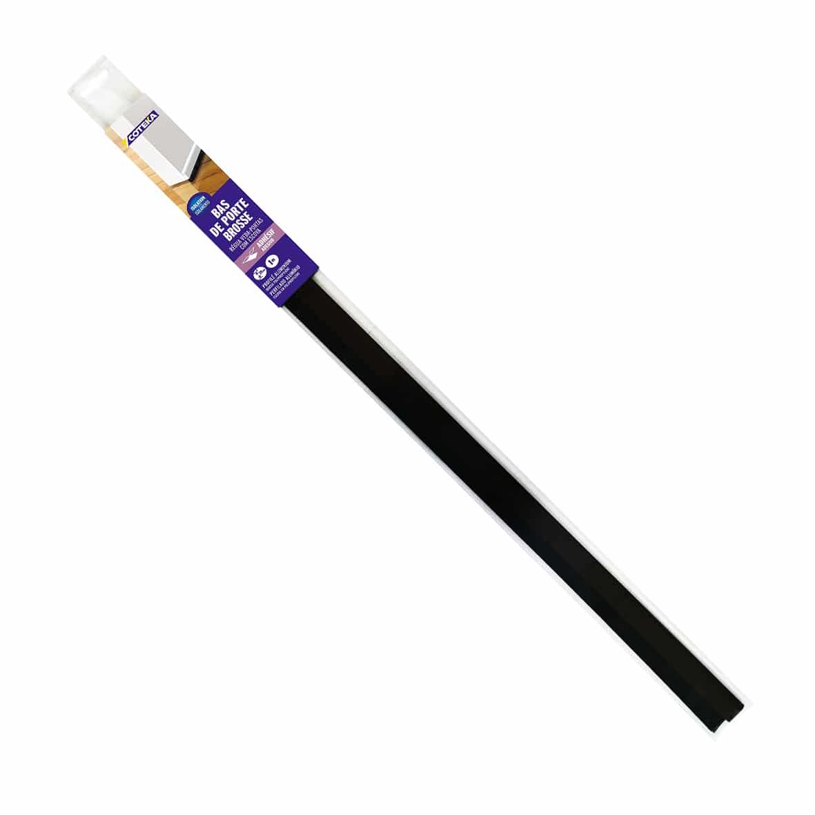 COTEKA - Veda Porta Alumínio com Escova Castanho 1M