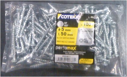COTEKA - Parafuso C.Emb.Aco.B 5X50 100U
