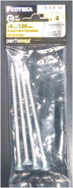 COTEKA - Parafuso C.Emb 6X120 Aço Hp 4U
