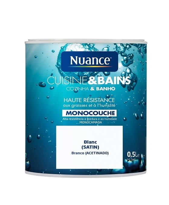 NUANCE - Tinta Cozinha &amp; Wc Branco Natural 0.5L