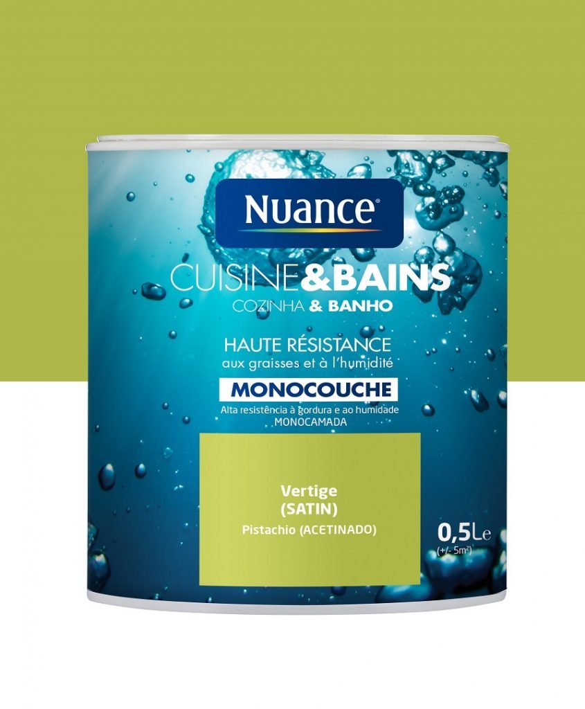 NUANCE - Tinta Cozinha &amp; WC Pistachio 0.5L