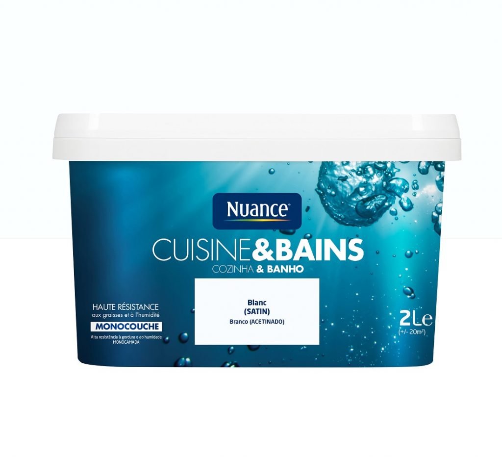 NUANCE - Tinta Cozinha &amp; Wc Branco Natural 2L