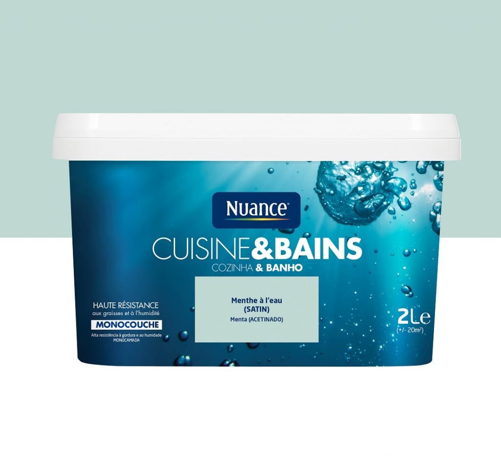 NUANCE - Tinta Cozinha &amp; WC Menta 2L