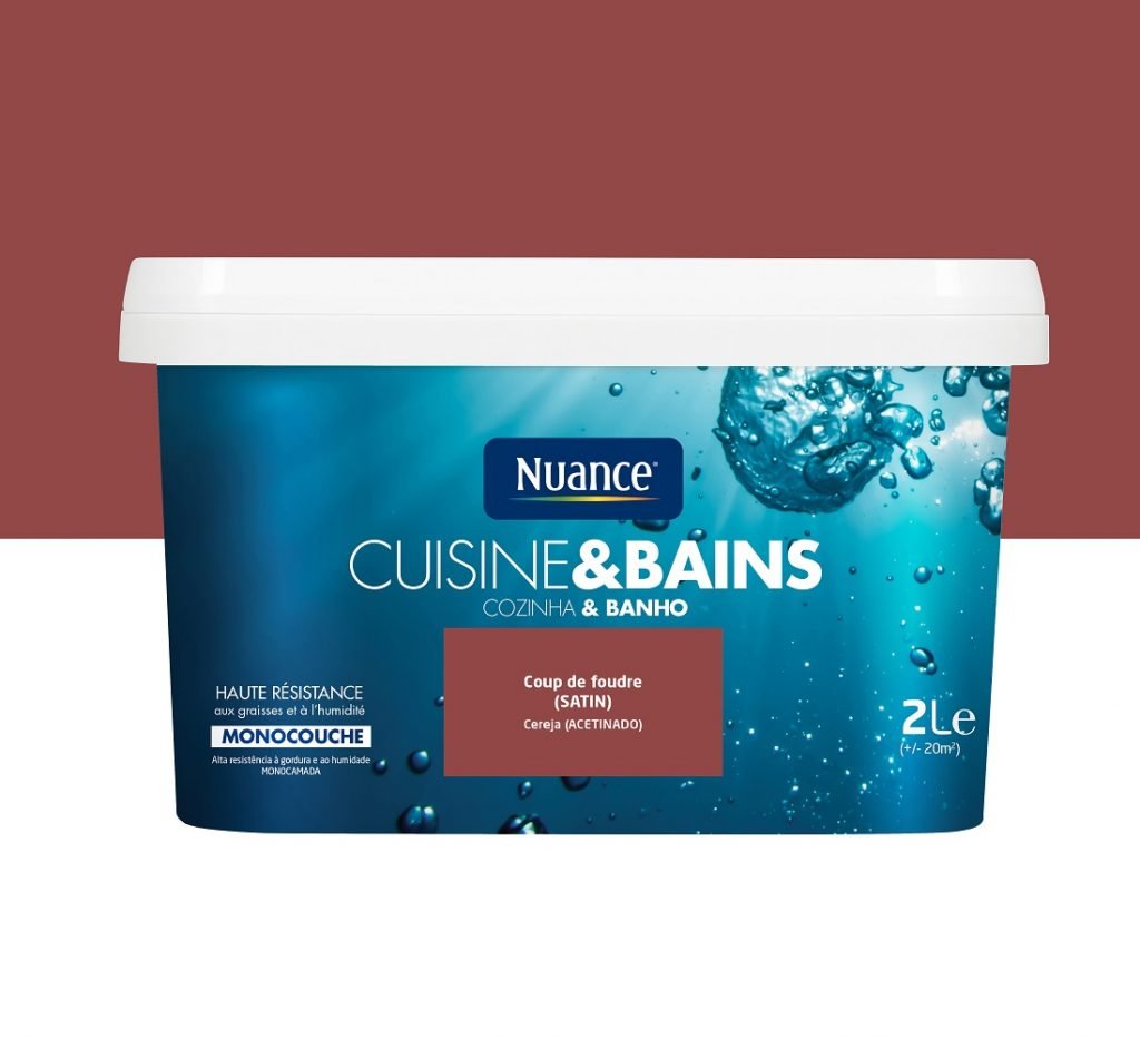 NUANCE - Tinta Cozinha &amp; Wc Cereja 2L