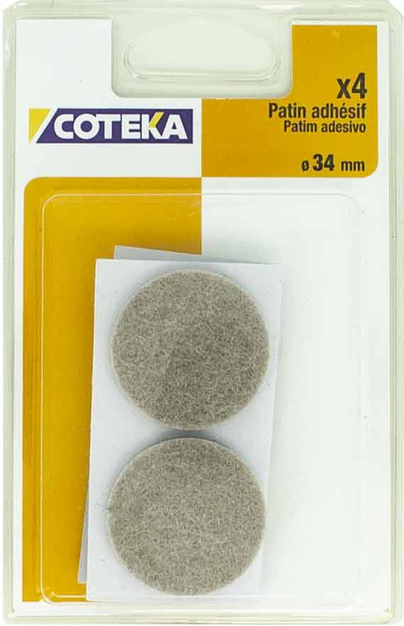 COTEKA - Patim Feltro Adesivo Bege 4-34