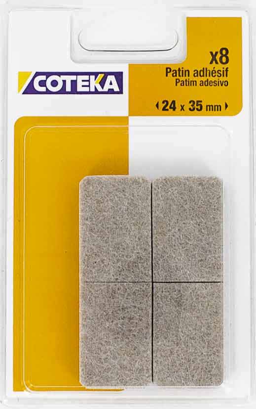 COTEKA - Patim Feltro Adesivo Bege 8-24X35