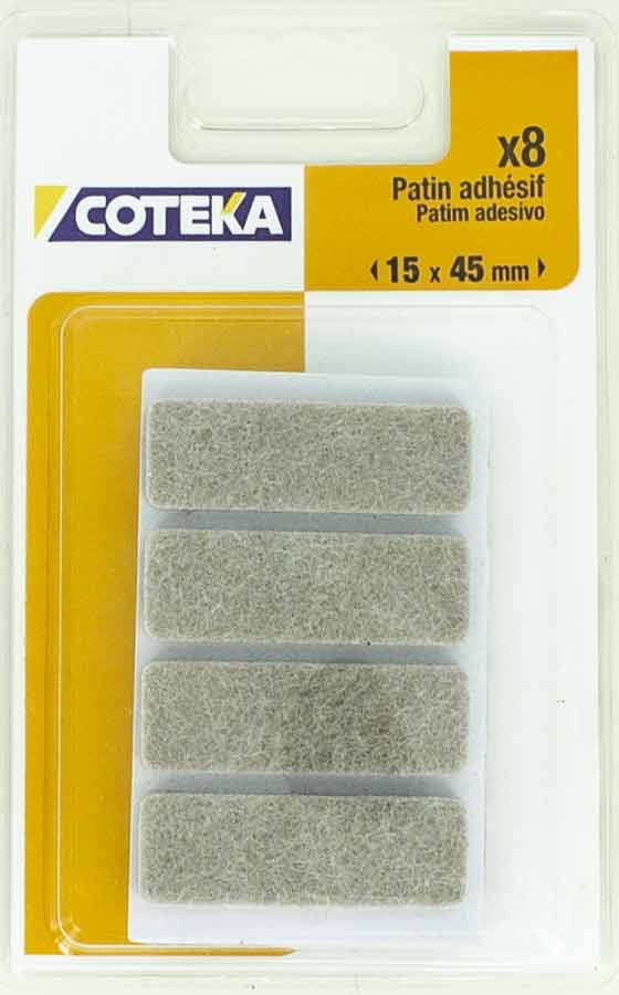 COTEKA - Patim Feltro Adesivo Bege 8-15X45