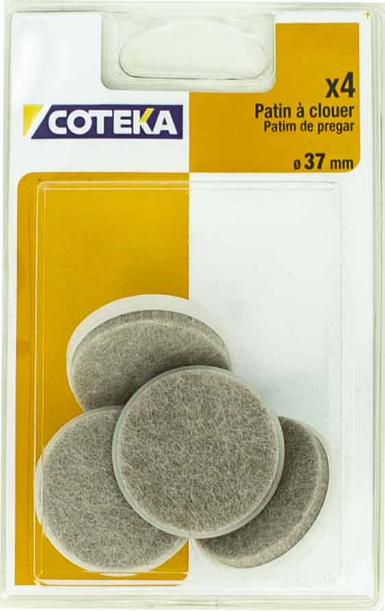 COTEKA - Patim Feltro com Prego Bege 4- 37