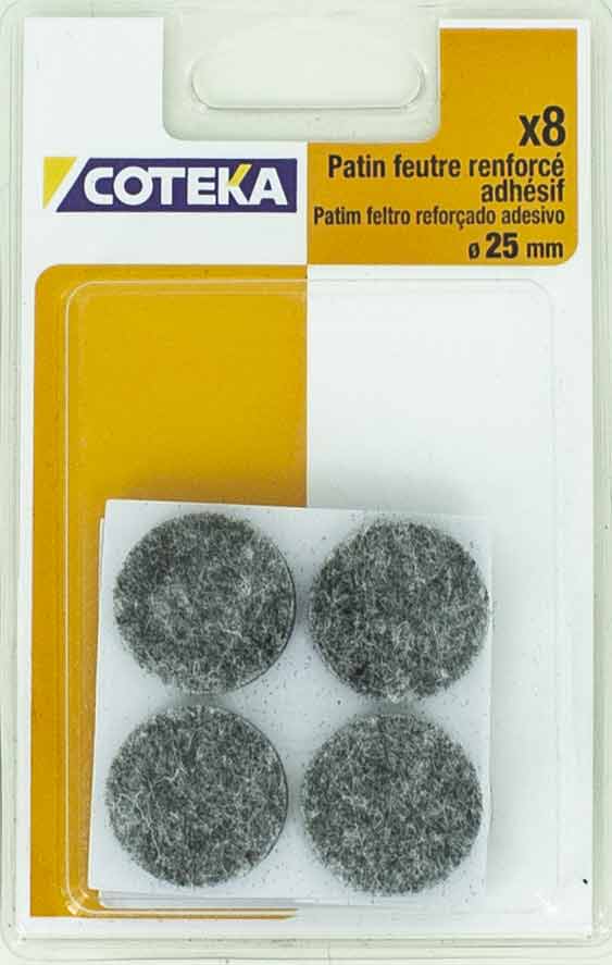COTEKA - Patim Feltro Adesivo Reforçado 8-25MM