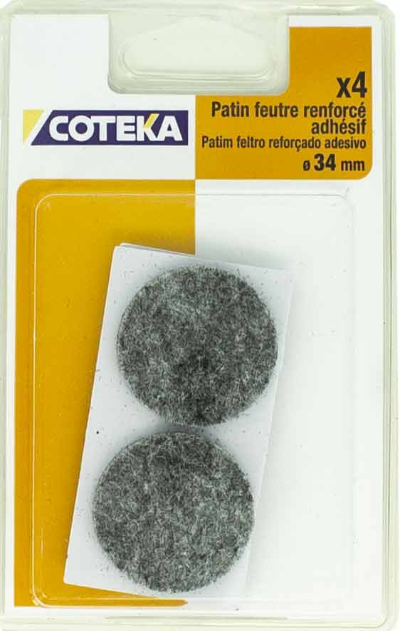 COTEKA - Patim Feltro Adesivo Reforçado 4-34MM