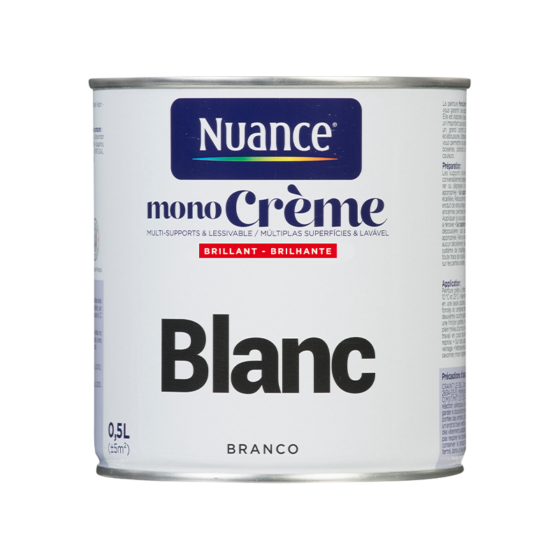 NUANCE - Tinta Monocreme Branco Brilhante 0.5L