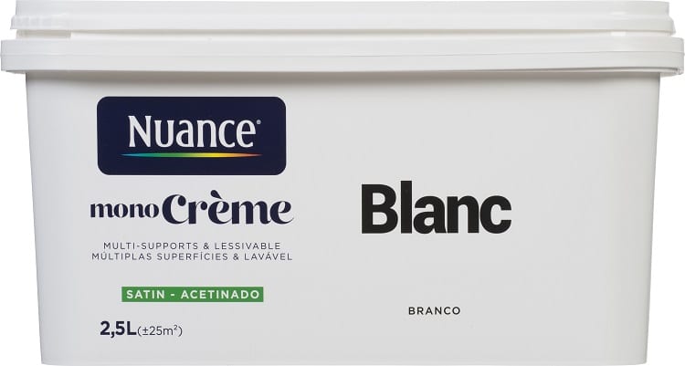 NUANCE - Tinta Monocreme Branco Brilhante 2.5L