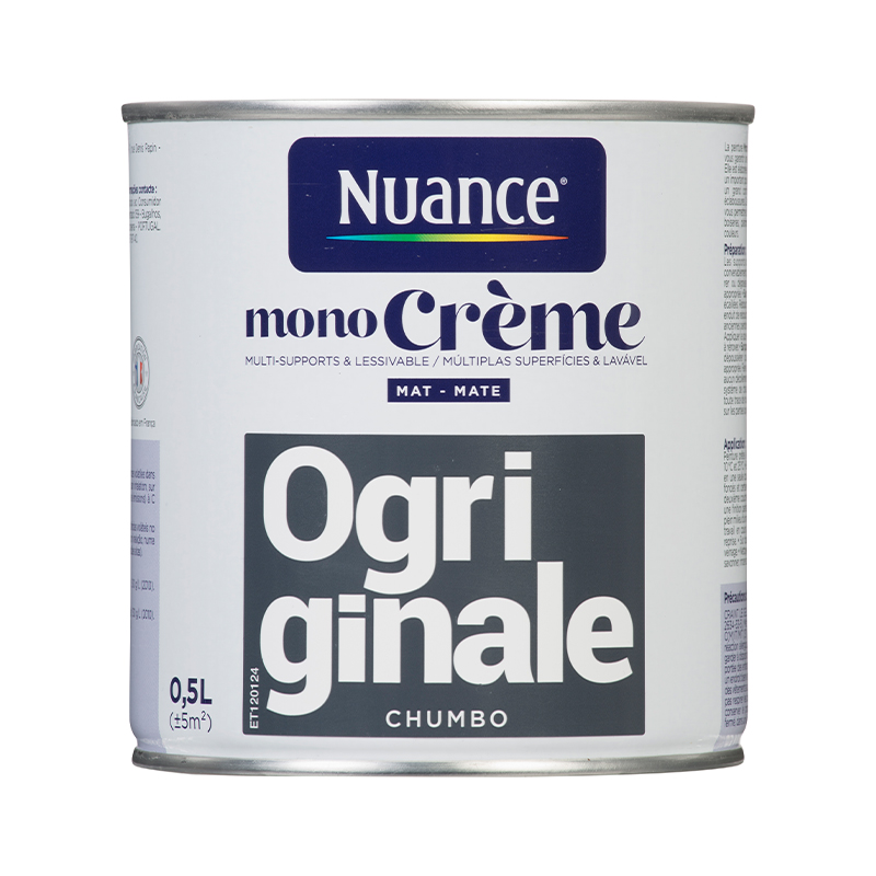 NUANCE - Tinta Monocreme Chumbo Mate 0.5L