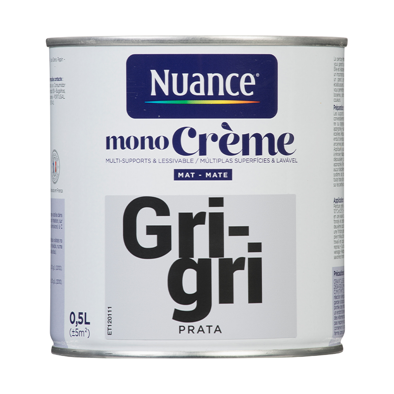 NUANCE - Tinta Monocreme Prata Mate 0.5L