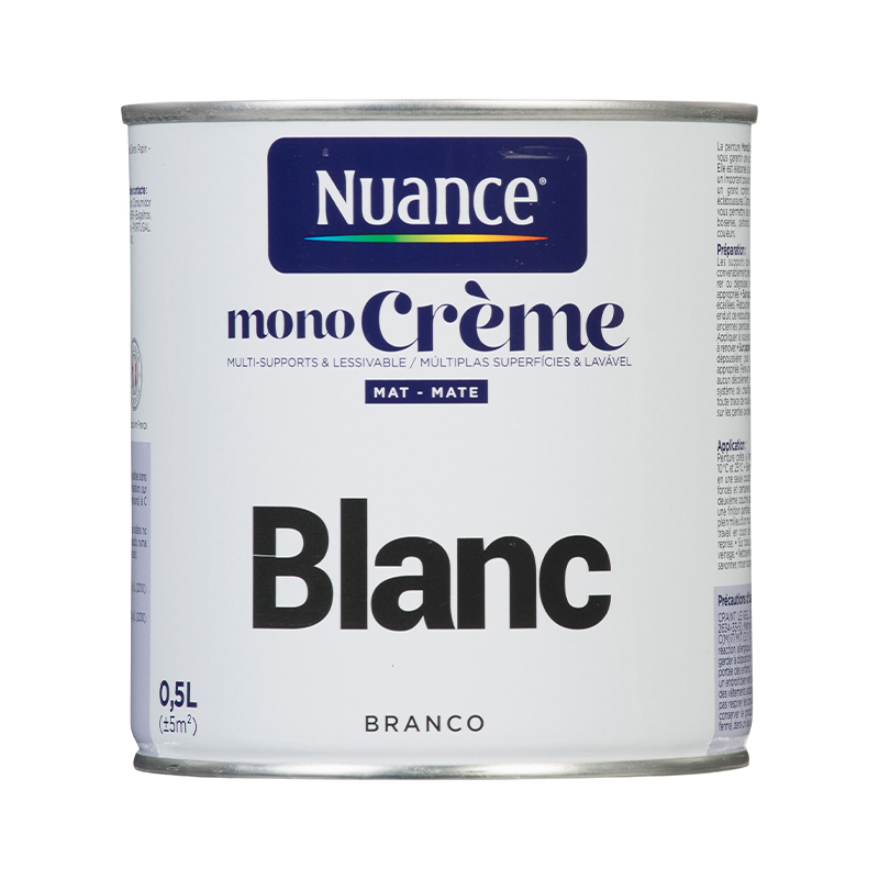 NUANCE - Tinta Monocreme Branco Mate 0.5L